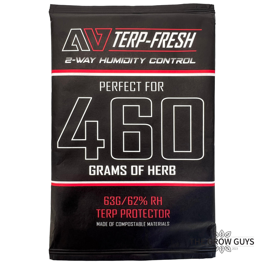 Terp Fresh 460g by Avert — Compostable 2-Way 62% RH Humidity Pack for Bulk Bins & Pound Storage