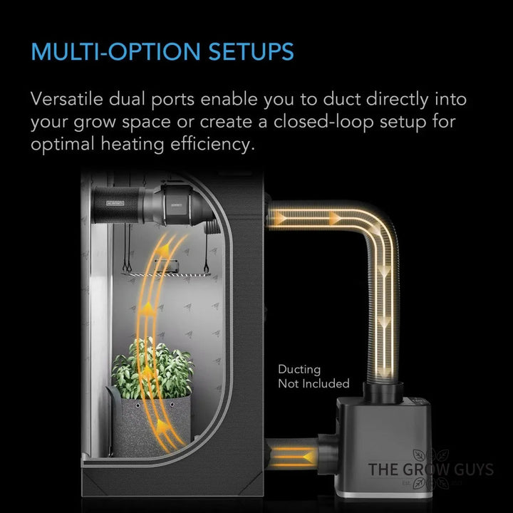 Thermoforge T7 Plant Heater by AC Infinity - AI-powered VPD temperature control system