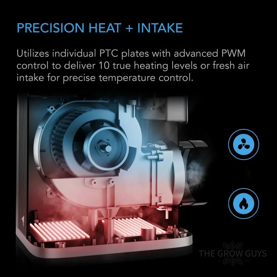 Thermoforge T7 Plant Heater by AC Infinity - AI-powered VPD temperature control system
