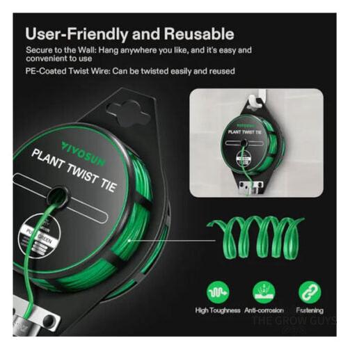 Twist Tie Roll by VIVOSUN - plant training and garden tie wire