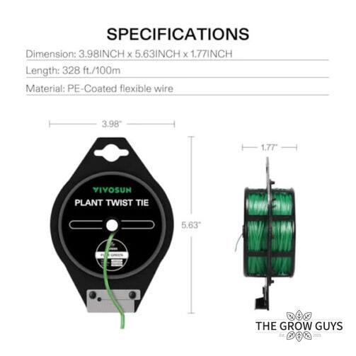 Twist Tie Roll by VIVOSUN - plant training and garden tie wire