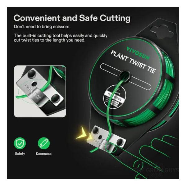 Twist Tie Roll by VIVOSUN - plant training and garden tie wire