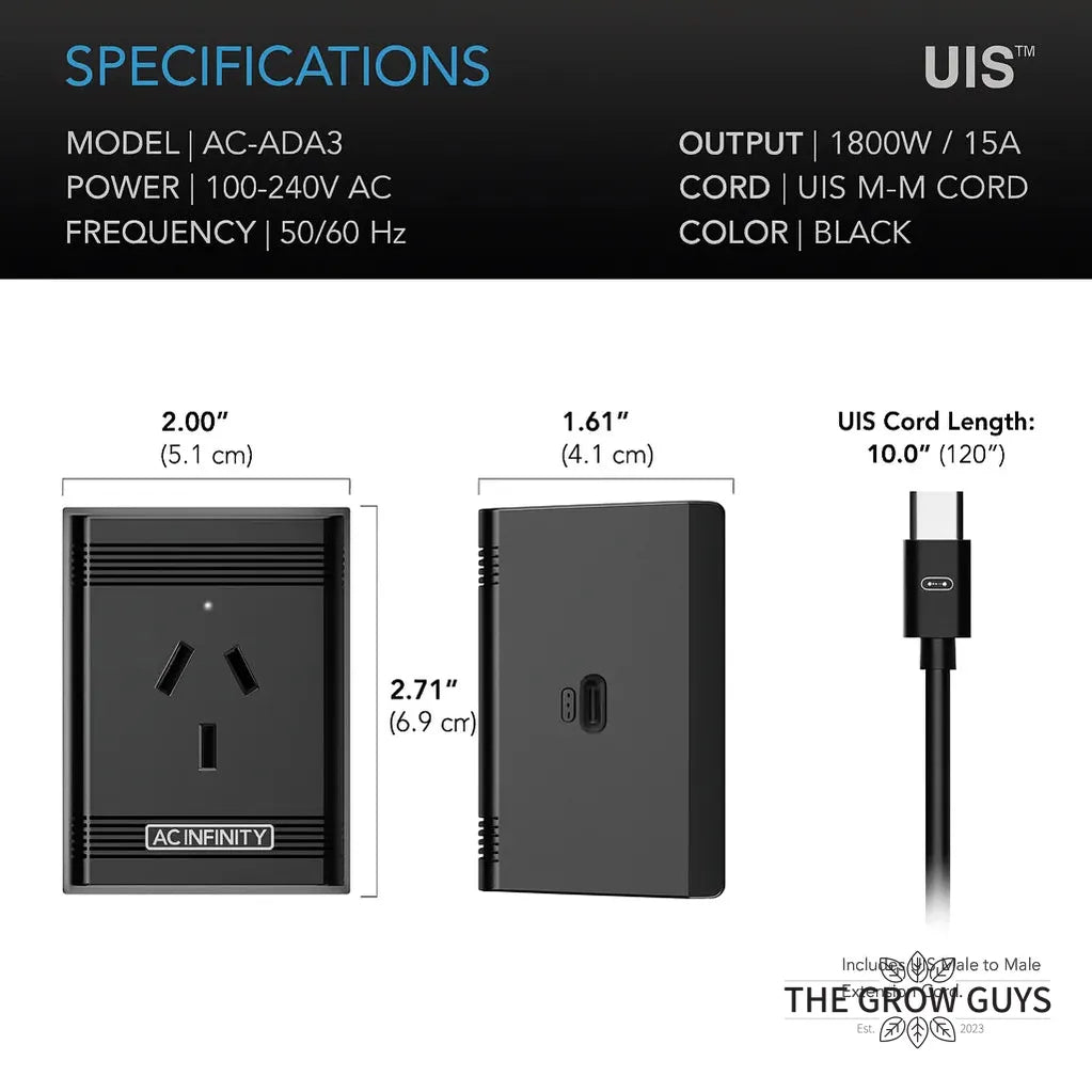 UIS Control Plug by AC Infinity — Automate Heaters, Humidifiers & A/Cs