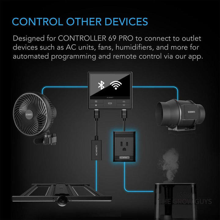 UIS Control Plug by AC Infinity - Smart Outlet Adapter