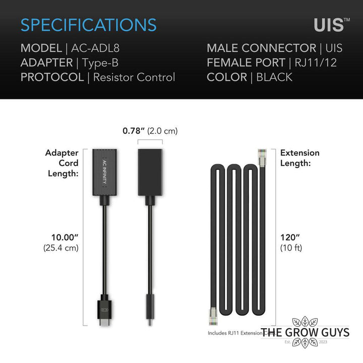 UIS Lighting Adapters by AC Infinity — Smart Control for Third-Party Grow Lights