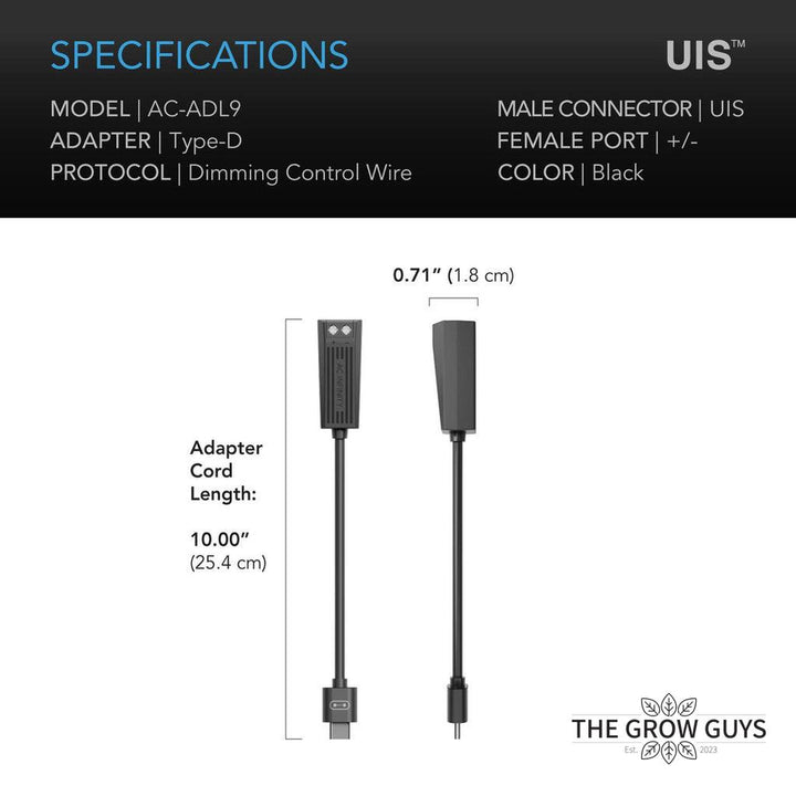 UIS Lighting Adapters by AC Infinity — Smart Control for Third-Party Grow Lights