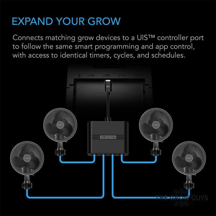 UIS Splitter Hub 4-Port by AC Infinity — Run Four Devices From One Controller Port