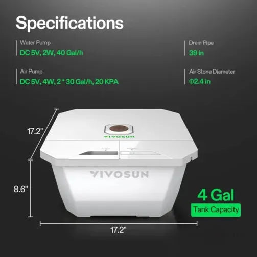VGrow DWC Kit by VIVOSUN - hydroponic deep water culture system for VGrow