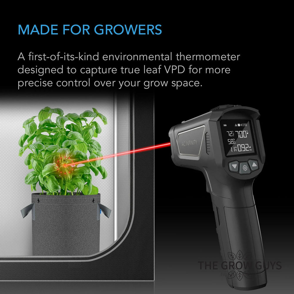 VPD Thermometer by AC Infinity — Infrared Laser Surface Temp & VPD Meter