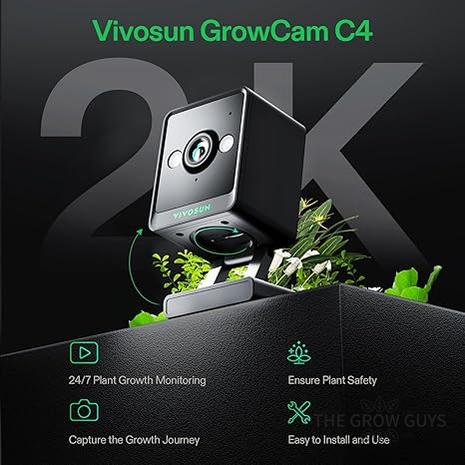 Vivosun 2K Smart Grow Camera — Wi-Fi Night Vision Tent Monitoring
