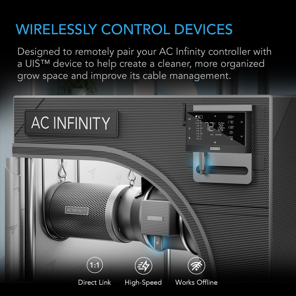UIS 1-to-1 Transmitter & Receiver by AC Infinity – Wireless Grow Room Connector