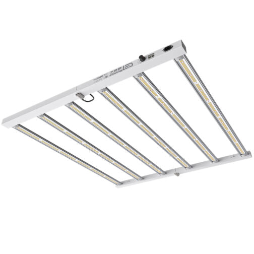 Horti-Vision 720W Specialist Split Line 3.0 full-spectrum LED grow light, underside angle view