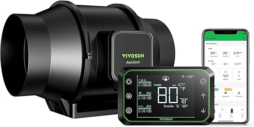 AeroZesh S6 by VIVOSUN - Smart Inline Fan 6"