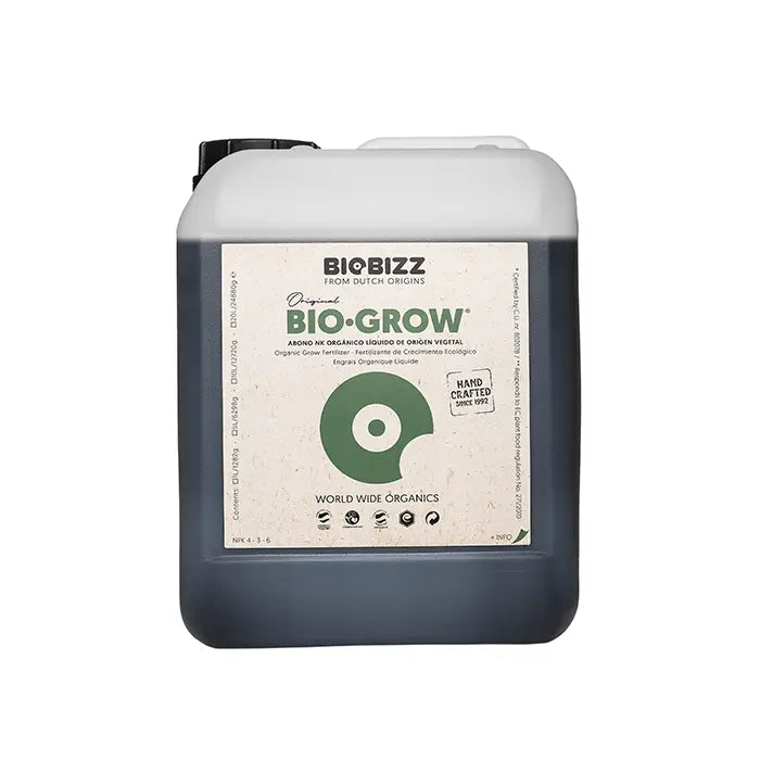 Bio-Grow by BioBizz — organic liquid growth fertiliser, 5L can