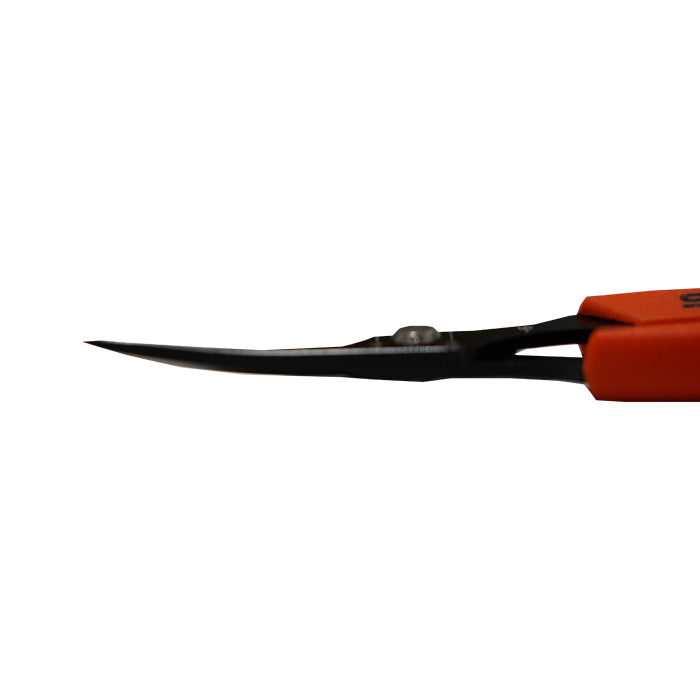 Curved Blade Trimming Scissors PT-21 by Saboten — Japanese Auto-Opening Magnetic Trim Tool