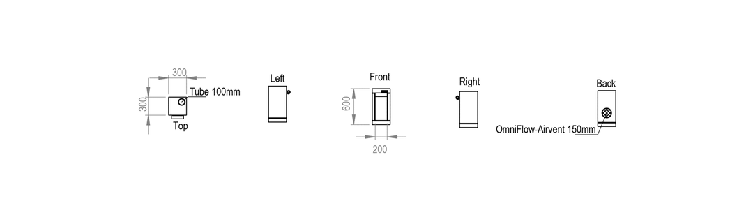0.3 x 0.3 x 0.6m Grow Tent — Ambient Q30 by HOMEbox