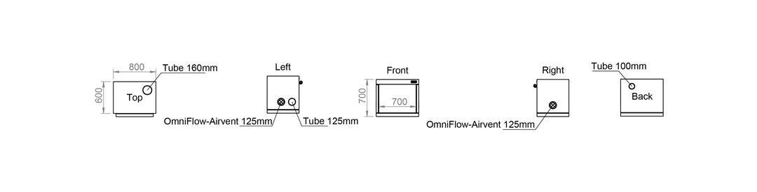 0.8 x 0.6 x 0.7m Grow Tent — Ambient R80S by HOMEbox