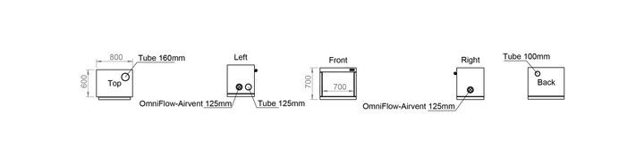 0.8 x 0.6 x 0.7m Grow Tent — Ambient R80S by HOMEbox
