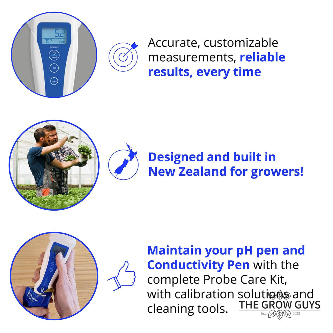 pH & Conductivity Starter Pack by Bluelab — Complete pH, EC & Temperature Testing Kit