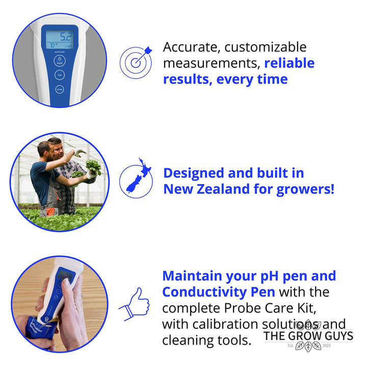 pH & Conductivity Starter Pack by Bluelab — Complete pH, EC & Temperature Testing Kit