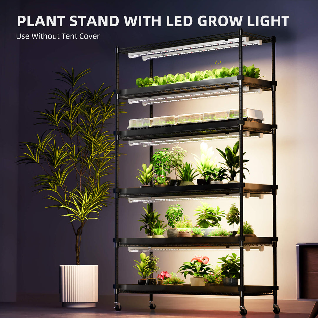 SF-Plantstand230 by Spider Farmer - 6-tier indoor plant stand with integrated grow lights
