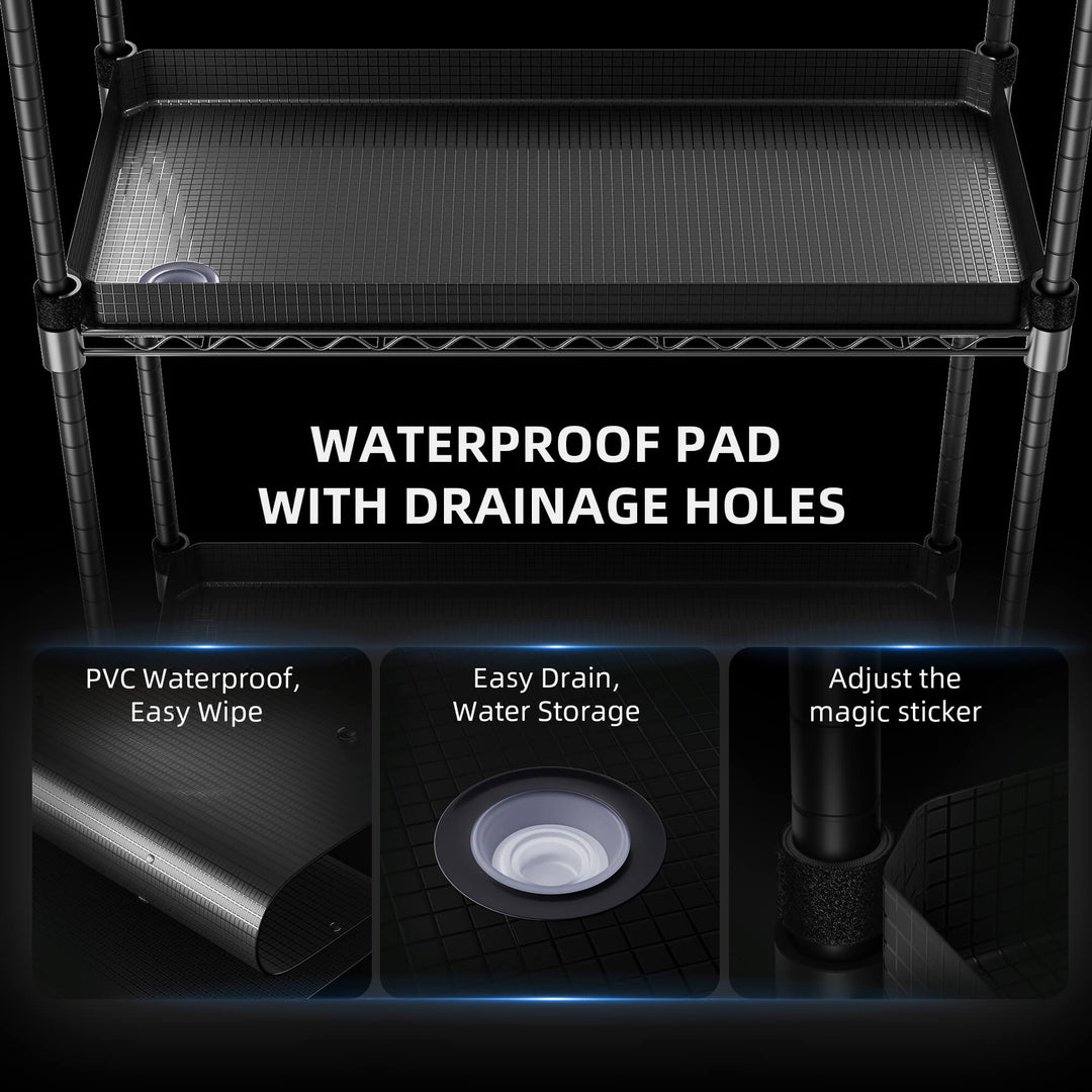 SF-Plantstand230 by Spider Farmer - 6-tier indoor plant stand with integrated grow lights